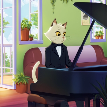 Piano Cat
